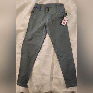 Blue Gray High-Waisted Leggings